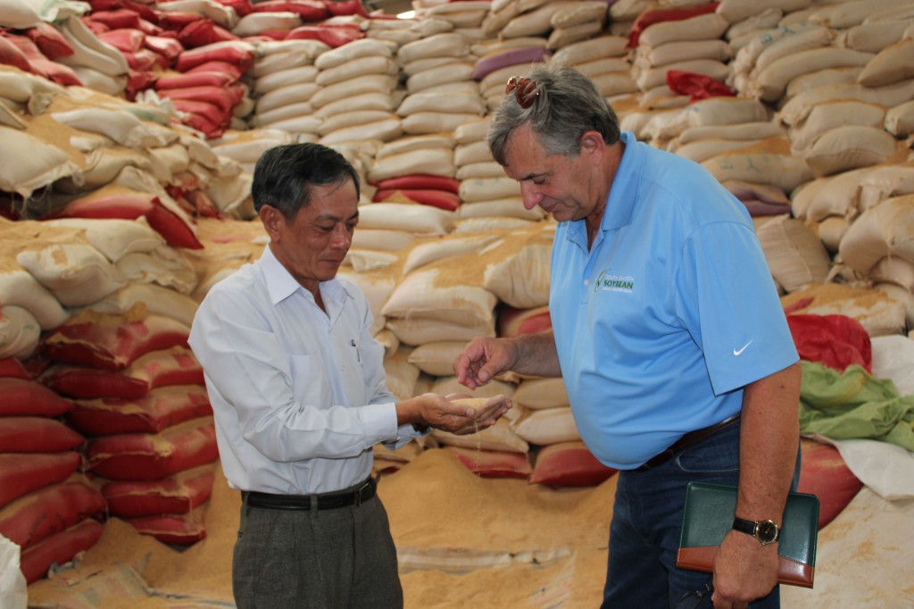 Walt Bones at feed mill in Vietnam